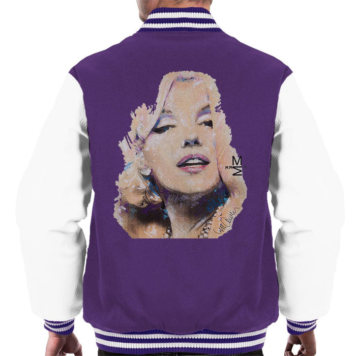 Sidney Maurer Original Portrait Of Marilyn Monroe Mens Varsity Jacket - Mens Varsity Jacket