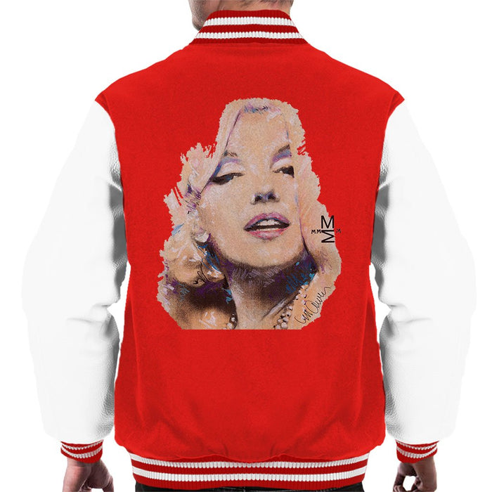 Sidney Maurer Original Portrait Of Marilyn Monroe Mens Varsity Jacket - Mens Varsity Jacket