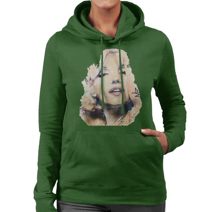 Sidney Maurer Original Portrait Of Marilyn Monroe Womens Hooded Sweatshirt - Womens Hooded Sweatshirt