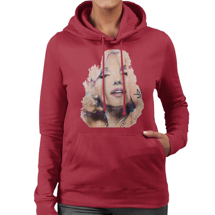 Sidney Maurer Original Portrait Of Marilyn Monroe Womens Hooded Sweatshirt - Womens Hooded Sweatshirt