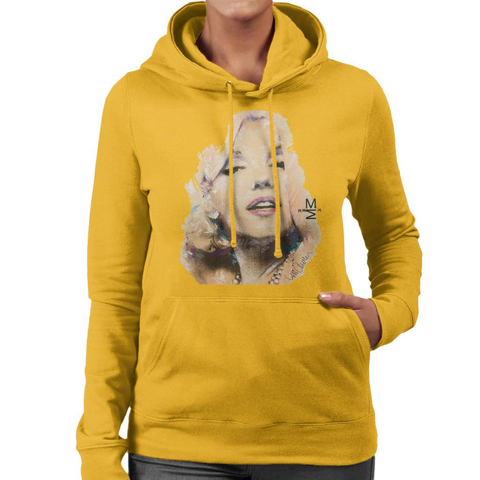 Sidney Maurer Original Portrait Of Marilyn Monroe Womens Hooded Sweatshirt - Womens Hooded Sweatshirt