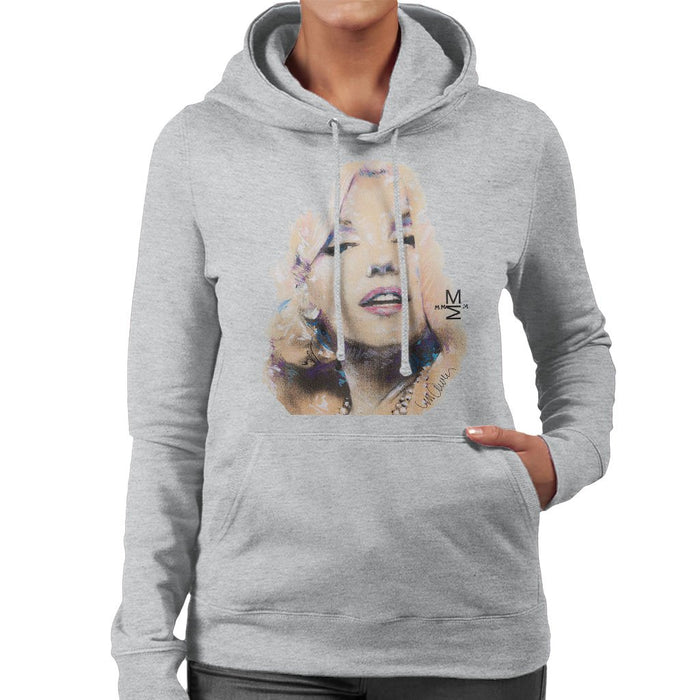 Sidney Maurer Original Portrait Of Marilyn Monroe Womens Hooded Sweatshirt - Womens Hooded Sweatshirt