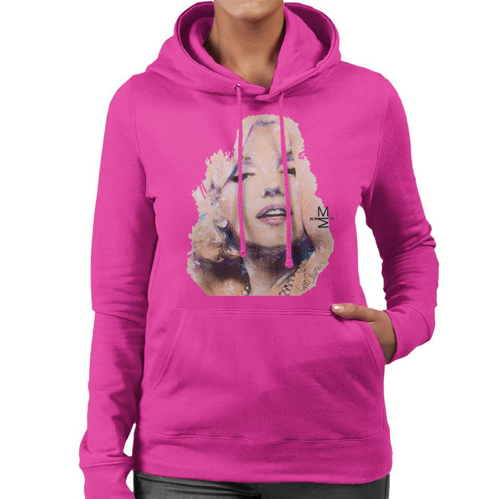Sidney Maurer Original Portrait Of Marilyn Monroe Womens Hooded Sweatshirt - Womens Hooded Sweatshirt