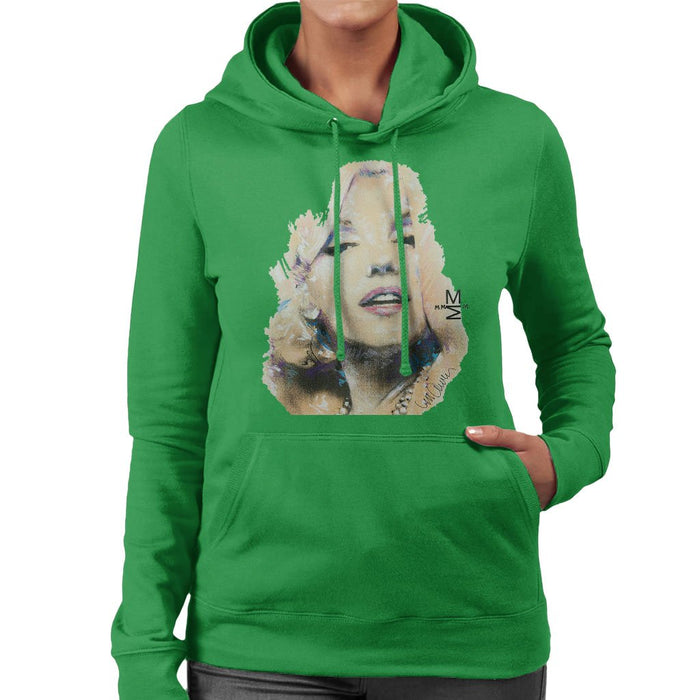 Sidney Maurer Original Portrait Of Marilyn Monroe Womens Hooded Sweatshirt - Womens Hooded Sweatshirt