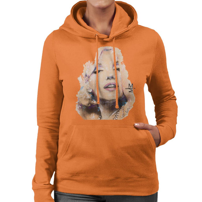 Sidney Maurer Original Portrait Of Marilyn Monroe Womens Hooded Sweatshirt - Womens Hooded Sweatshirt
