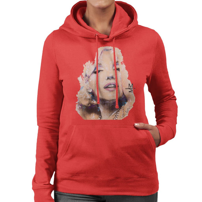 Sidney Maurer Original Portrait Of Marilyn Monroe Womens Hooded Sweatshirt - Womens Hooded Sweatshirt