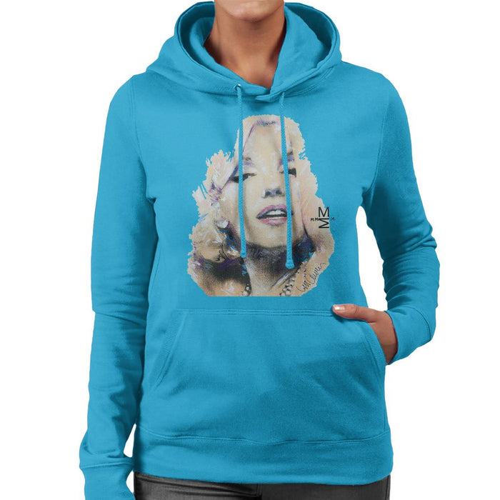 Sidney Maurer Original Portrait Of Marilyn Monroe Womens Hooded Sweatshirt - Womens Hooded Sweatshirt
