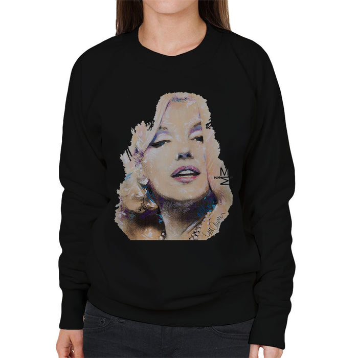 Sidney Maurer Original Portrait Of Marilyn Monroe Womens Sweatshirt - Womens Sweatshirt