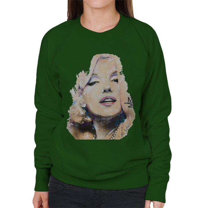 Sidney Maurer Original Portrait Of Marilyn Monroe Womens Sweatshirt - Womens Sweatshirt