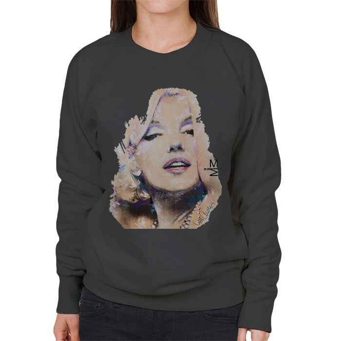 Sidney Maurer Original Portrait Of Marilyn Monroe Womens Sweatshirt - Womens Sweatshirt