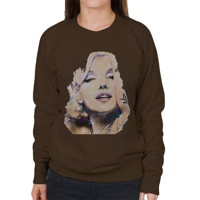 Sidney Maurer Original Portrait Of Marilyn Monroe Womens Sweatshirt - Womens Sweatshirt