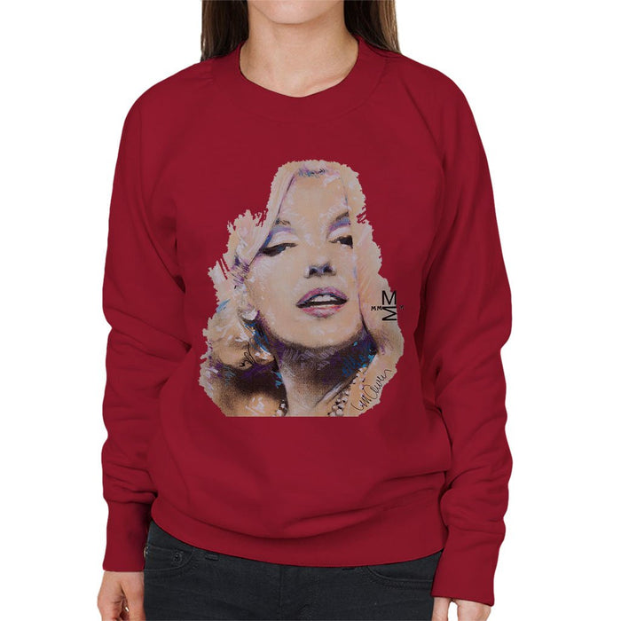 Sidney Maurer Original Portrait Of Marilyn Monroe Womens Sweatshirt - Womens Sweatshirt