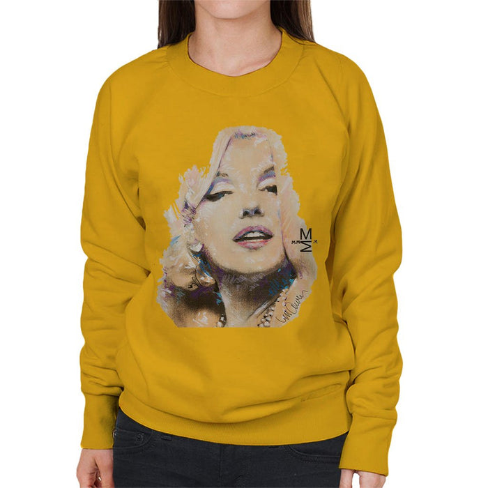 Sidney Maurer Original Portrait Of Marilyn Monroe Womens Sweatshirt - Womens Sweatshirt