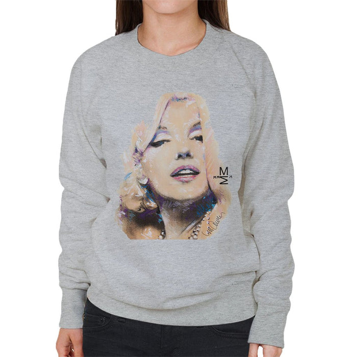 Sidney Maurer Original Portrait Of Marilyn Monroe Womens Sweatshirt - Womens Sweatshirt