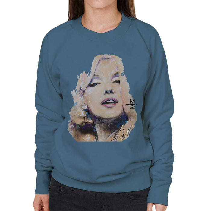Sidney Maurer Original Portrait Of Marilyn Monroe Womens Sweatshirt - Womens Sweatshirt