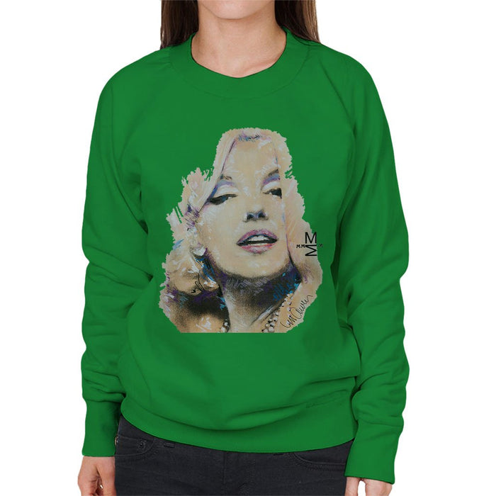 Sidney Maurer Original Portrait Of Marilyn Monroe Womens Sweatshirt - Womens Sweatshirt