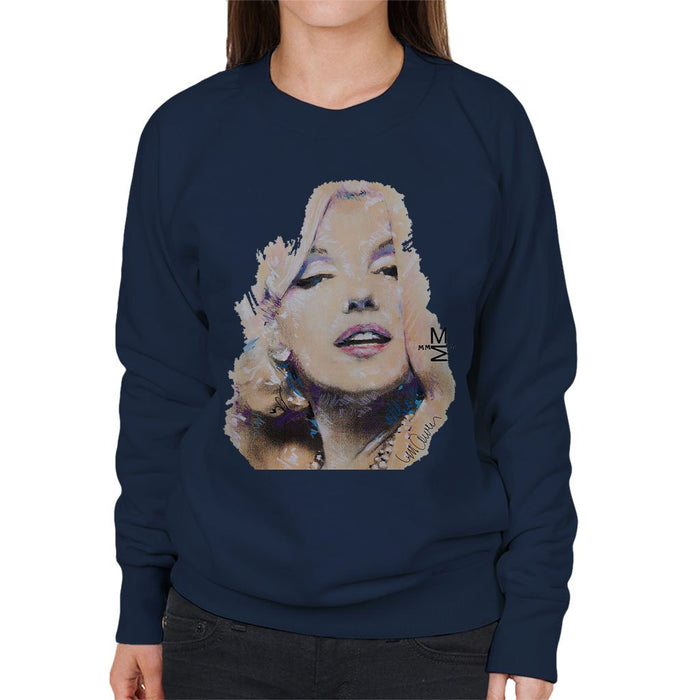 Sidney Maurer Original Portrait Of Marilyn Monroe Womens Sweatshirt - Womens Sweatshirt