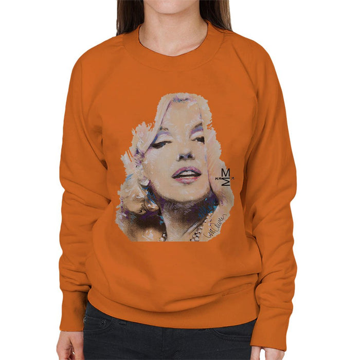 Sidney Maurer Original Portrait Of Marilyn Monroe Womens Sweatshirt - Womens Sweatshirt
