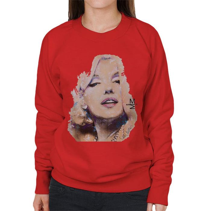 Sidney Maurer Original Portrait Of Marilyn Monroe Womens Sweatshirt - Womens Sweatshirt