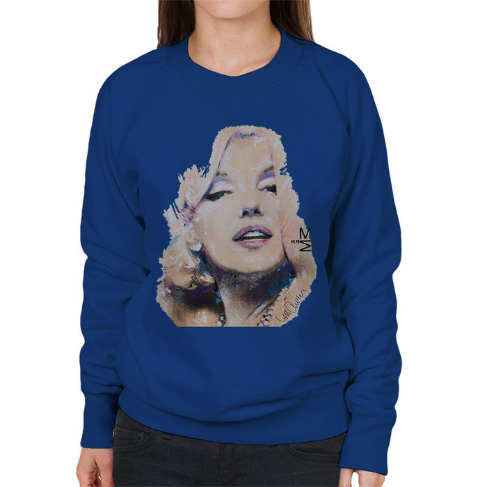 Sidney Maurer Original Portrait Of Marilyn Monroe Womens Sweatshirt - Womens Sweatshirt
