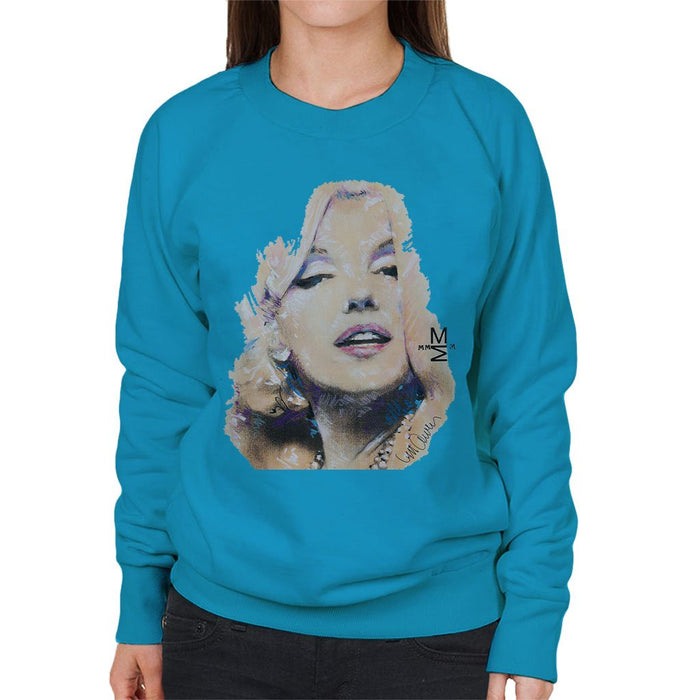 Sidney Maurer Original Portrait Of Marilyn Monroe Womens Sweatshirt - Womens Sweatshirt