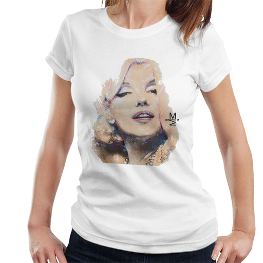 Sidney Maurer Original Portrait Of Marilyn Monroe Womens T-Shirt - Womens T-Shirt
