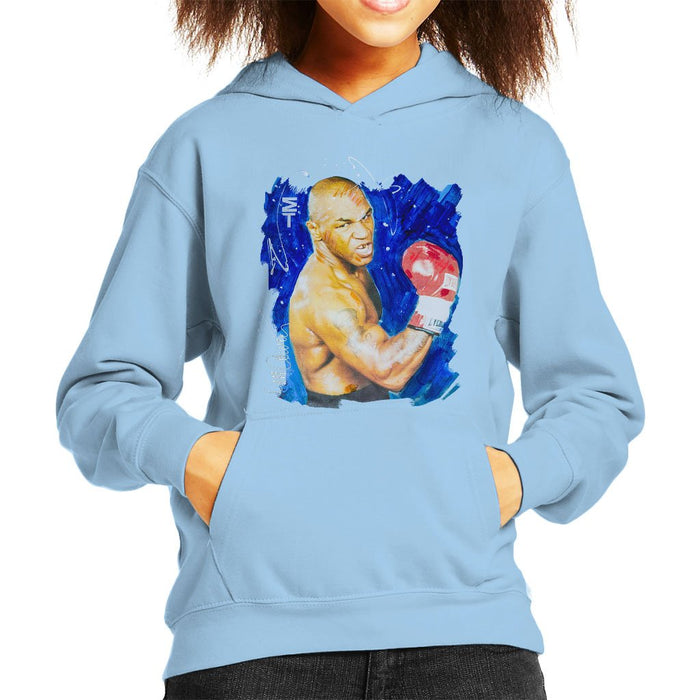 Sidney Maurer Original Portrait Of Mike Tyson Kids Hooded Sweatshirt - Kids Boys Hooded Sweatshirt