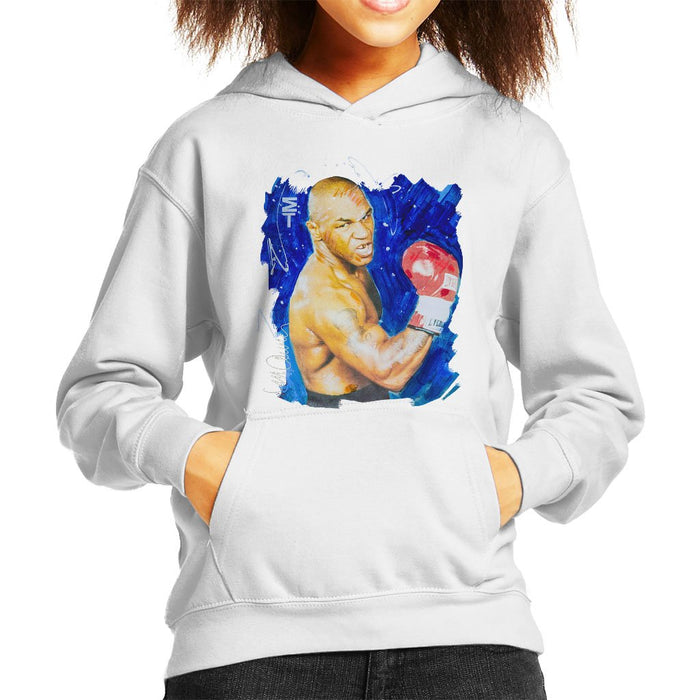 Sidney Maurer Original Portrait Of Mike Tyson Kids Hooded Sweatshirt - Kids Boys Hooded Sweatshirt