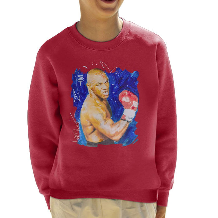 Sidney Maurer Original Portrait Of Mike Tyson Kids Sweatshirt - Kids Boys Sweatshirt