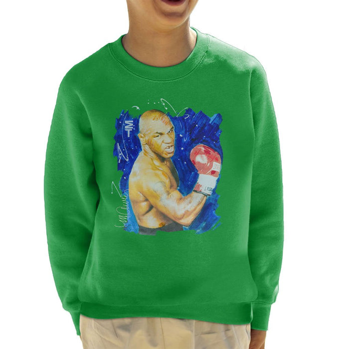 Sidney Maurer Original Portrait Of Mike Tyson Kids Sweatshirt - Kids Boys Sweatshirt