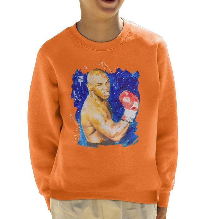 Sidney Maurer Original Portrait Of Mike Tyson Kids Sweatshirt - Kids Boys Sweatshirt