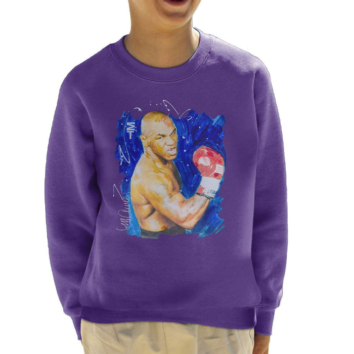 Sidney Maurer Original Portrait Of Mike Tyson Kids Sweatshirt - Kids Boys Sweatshirt