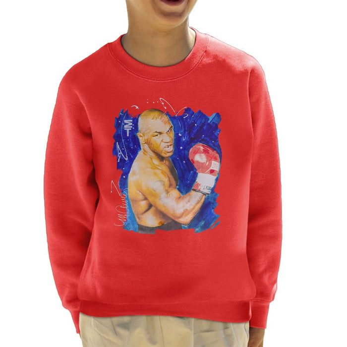 Sidney Maurer Original Portrait Of Mike Tyson Kids Sweatshirt - Kids Boys Sweatshirt