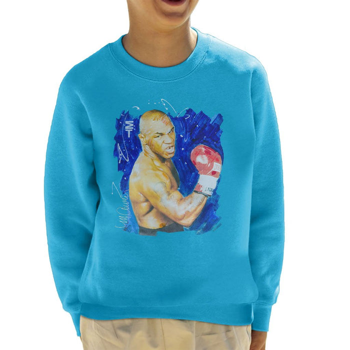 Sidney Maurer Original Portrait Of Mike Tyson Kids Sweatshirt - Kids Boys Sweatshirt