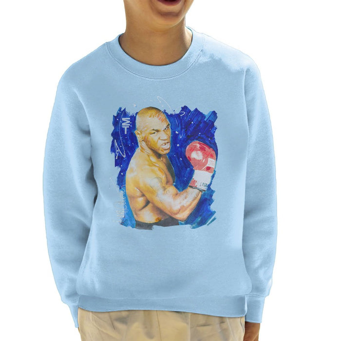 Sidney Maurer Original Portrait Of Mike Tyson Kids Sweatshirt - Kids Boys Sweatshirt