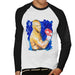 Sidney Maurer Original Portrait Of Mike Tyson Mens Baseball Long Sleeved T-Shirt - Mens Baseball Long Sleeved T-Shirt