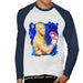 Sidney Maurer Original Portrait Of Mike Tyson Mens Baseball Long Sleeved T-Shirt - Mens Baseball Long Sleeved T-Shirt