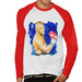 Sidney Maurer Original Portrait Of Mike Tyson Mens Baseball Long Sleeved T-Shirt - Mens Baseball Long Sleeved T-Shirt