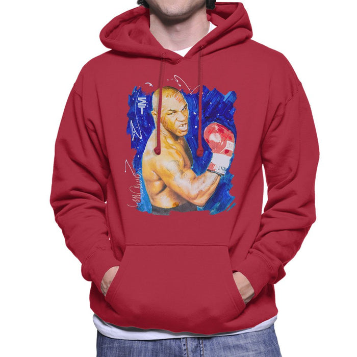 Sidney Maurer Original Portrait Of Mike Tyson Mens Hooded Sweatshirt - Mens Hooded Sweatshirt