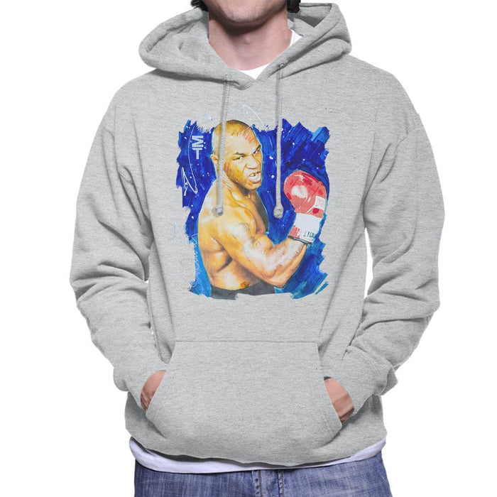 Sidney Maurer Original Portrait Of Mike Tyson Mens Hooded Sweatshirt - Mens Hooded Sweatshirt