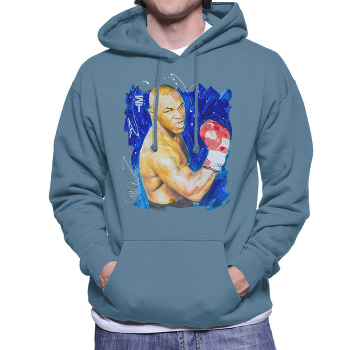 Sidney Maurer Original Portrait Of Mike Tyson Mens Hooded Sweatshirt - Mens Hooded Sweatshirt