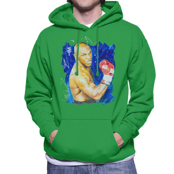 Sidney Maurer Original Portrait Of Mike Tyson Mens Hooded Sweatshirt - Mens Hooded Sweatshirt