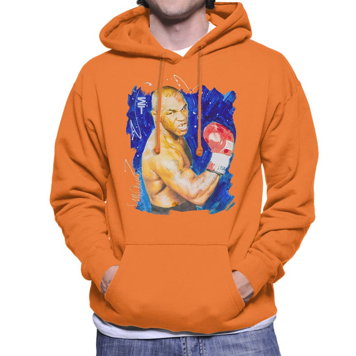 Sidney Maurer Original Portrait Of Mike Tyson Mens Hooded Sweatshirt - Mens Hooded Sweatshirt
