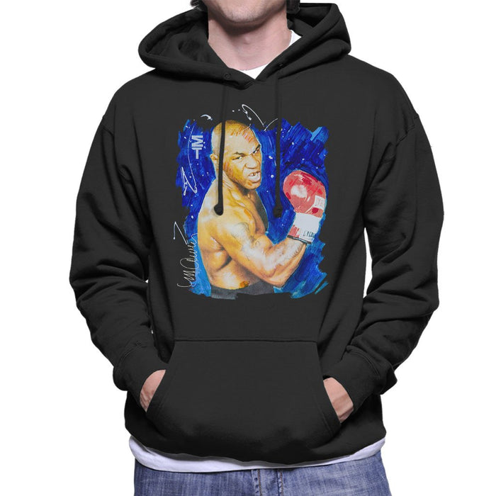 Sidney Maurer Original Portrait Of Mike Tyson Mens Hooded Sweatshirt - Mens Hooded Sweatshirt