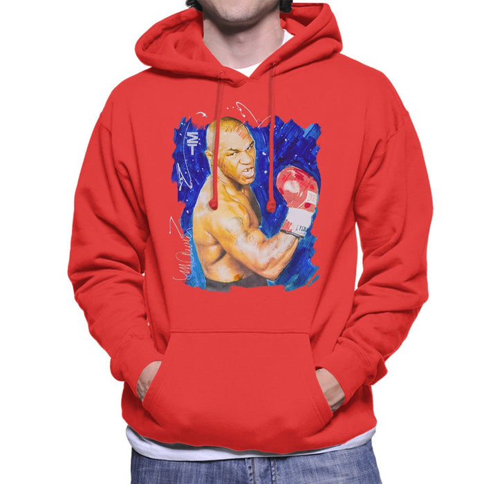 Sidney Maurer Original Portrait Of Mike Tyson Mens Hooded Sweatshirt - Mens Hooded Sweatshirt