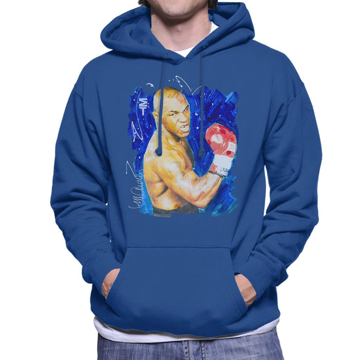Sidney Maurer Original Portrait Of Mike Tyson Mens Hooded Sweatshirt - Mens Hooded Sweatshirt