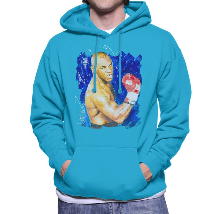 Sidney Maurer Original Portrait Of Mike Tyson Mens Hooded Sweatshirt - Mens Hooded Sweatshirt