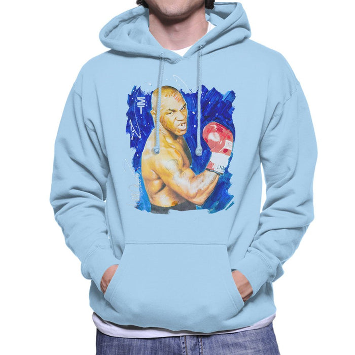 Sidney Maurer Original Portrait Of Mike Tyson Mens Hooded Sweatshirt - Mens Hooded Sweatshirt