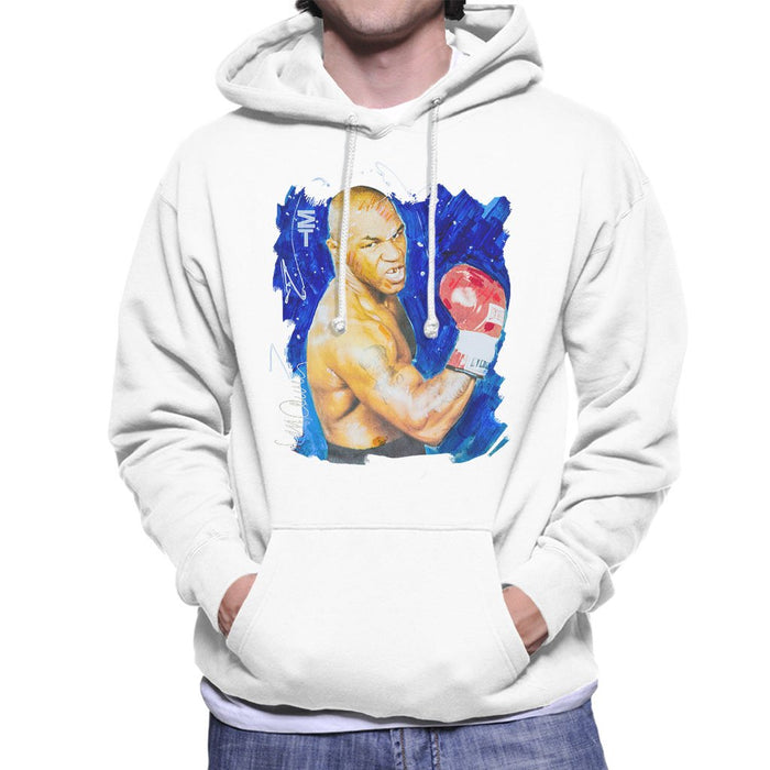 Sidney Maurer Original Portrait Of Mike Tyson Mens Hooded Sweatshirt - Mens Hooded Sweatshirt