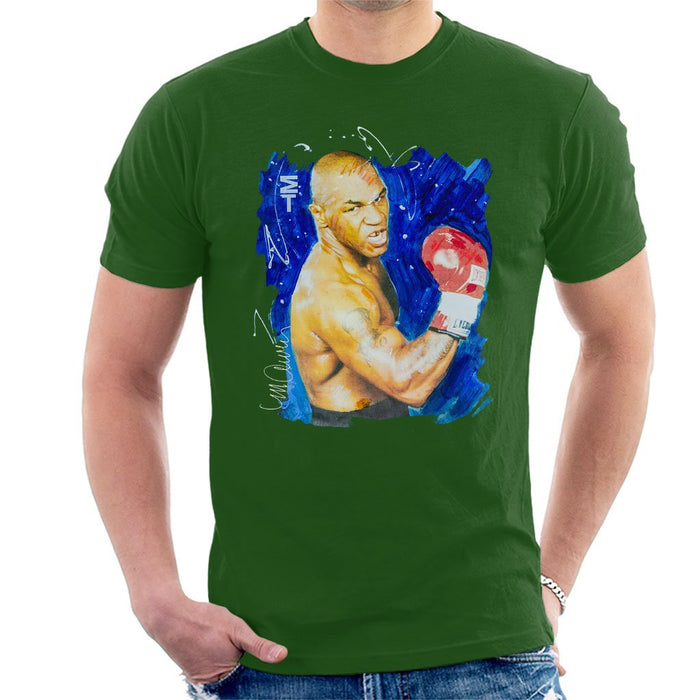 Sidney Maurer Original Portrait Of Mike Tyson Mens T-Shirt - Mens T-Shirt